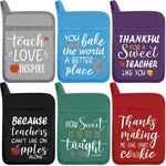 6 Pcs Pot Holders, Heat Resistant, Teacher Appreciation Funny Gift, Oven Pads. Fixed Price $25.46.
