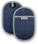 Kitchenaid Asteroid Pot Holder 2-PACK Set, Blue Willow, 6.5"X10". Fixed Price $27.43.