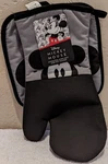 Disney Mickey Mouse Oversized Oven Mitt & Pot Holder 2PC Set Black Gray Nwt!. Fixed Price $14.98.