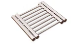 Leoyoubei 8X9 Metal Adjustable Trivet Wite From 9" To 15" Silver. Fixed Price $16.64.
