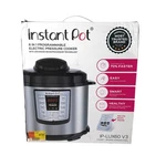Instant Pot IP-LUX60 V3 Qt 6-IN-1 Programmable Electric Pressure Cooker Silver. Fixed Price $63.74.