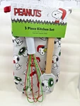 Peanuts - Christmas Snoopy 3 Piece Kitchen Set Nwt. Fixed Price $25.95.