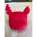 Red Silicone Cow Reindeer Oven Mitt Heat Resistant Kitchen Pinch Grip Pot Holder. Fixed Price $12.00.