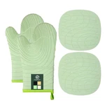 4 Pieces Oven Mitts And Pot Holders Of Macaron Color Thickened Non-slip Silic.... Fixed Price $28.29.