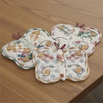 Vhc Rosehill Cottage Butterfly Shaped Cotton Pot Holder Set Of 3. Fixed Price $18.95.