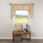Farmhouse Swag Pair Tan Rod Pocket Distressed Kitchen Window Curtains Vhc Brands. Fixed Price $29.95.