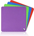 Caketime Silicone Trivet Mats 4-PACK Heat-resistant, Multipurpose Hot Pads. Fixed Price $15.95.