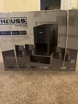 Hauss Media Labs Platinum Series HS-7 5.1 Hd Home Theater System Speaker Set. Fixed Price $335.00.