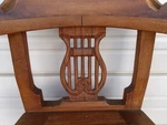 Lyre Back 3 Settee Bench + 2 Chairs Victorian Regency Colonial Anglo Harp. Fixed Price $499.00.