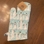 Beehive Isinens Blue Quilted Snowman Pot Holder Oven Mitt Gloves For Cooking. Fixed Price $27.81.