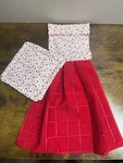 "candy Cane Lane" Oven Towel & Matching Potholder Set. Fixed Price $16.99.
