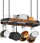 31.7-INCH Hanging Pot Rack, Space-saving Hanger For Kitchen, Ceiling Pan. Fixed Price $69.26.