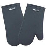 Alselo Oven Mitts Heat Resistant Silicone Kitchen Gloves For 550 Degrees Gray. Fixed Price $33.08.