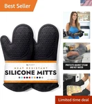 Bpa-free Silicone Oven Mitts Ultra Heat Resistant Up To 500 Wi.... Fixed Price $32.99.