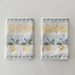 Set 2 Mierco For Ekelund Sweden Cotton Towel : Lemon + Olive / Yellow Green. Fixed Price $24.99.