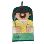 Vintage Golfer Man Oven Mitt Potholder Winfield Trading 3D Novelty 1994. Fixed Price $6.97.