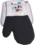 Set Of 2 Disney Minnie Mouse Oven Mitt And Pot Holder Over Sized Lavender Gray. Fixed Price $12.95.