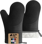 Bpa-free Soft Silicone Oven Mitts, 550F Heat Resistant Waterproof Cooking Saf.... Fixed Price $29.99.