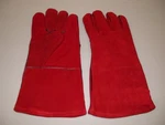 Red Leather Lined Grilling Mitts Gloves For Bbq One Size Fits All *new*. Fixed Price $9.99.