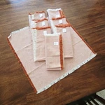 Threshold Target Napkins Placemats 100% Cotton Burnt Orange. Fixed Price $17.99.