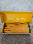 Nip Lanon Protection Wahoo Liquid Silicone Smoker Oven Gloves Yellow Open Box. Fixed Price $29.95.