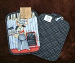 Dog Potholder Set Kay Dee Butcher Shoppe Pattern Nwt. Fixed Price $12.98.