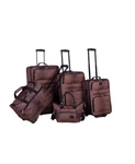 American Flyer Animal Print 5 Piece Spinner Luggage Set. Fixed Price $269.95.