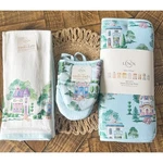 Nwt Lenox Spice Village Bundle W/ 3 Kitchen Towels, 2 Oven Mitts, Drying Mats. Fixed Price $80.00.