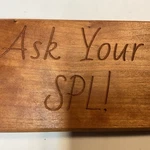 Ask Your Spl! Handmade Wooden Sign, Scouts, Bsa, Boy Key Hole. Fixed Price $12.19.