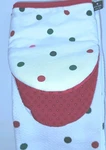 Kate Spade 2 Piece Oven Mits With Kitchen Towel Set Polka Dot Nwt. Fixed Price $22.98.