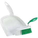 (2)-LIBMAN White Plastic Dust Pan & Brush Set, For Kitchen, Shop Floors. Mod: 95. Fixed Price $45.99.